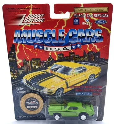 Johnny Lightning 1/64 Scale 200-180 Muscle Cars 1969 Mercury Eliminator B. Green - Bild 1 von 4