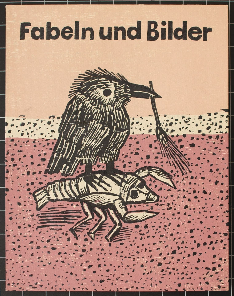 Lothar Sell Fabeln und Tiere 11 Farbholzschnitte je signiert Buch gebunden 1986 - Bild 2 von 4