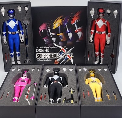 Ace Toyz CMSH-00 Classic Mighty Superhero Figure Box Set - Power Rangers - Inclu