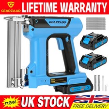 Cordless 18Ga Brad Nailer Finish Nail Gun w 1000 Nails 21V Battery UK