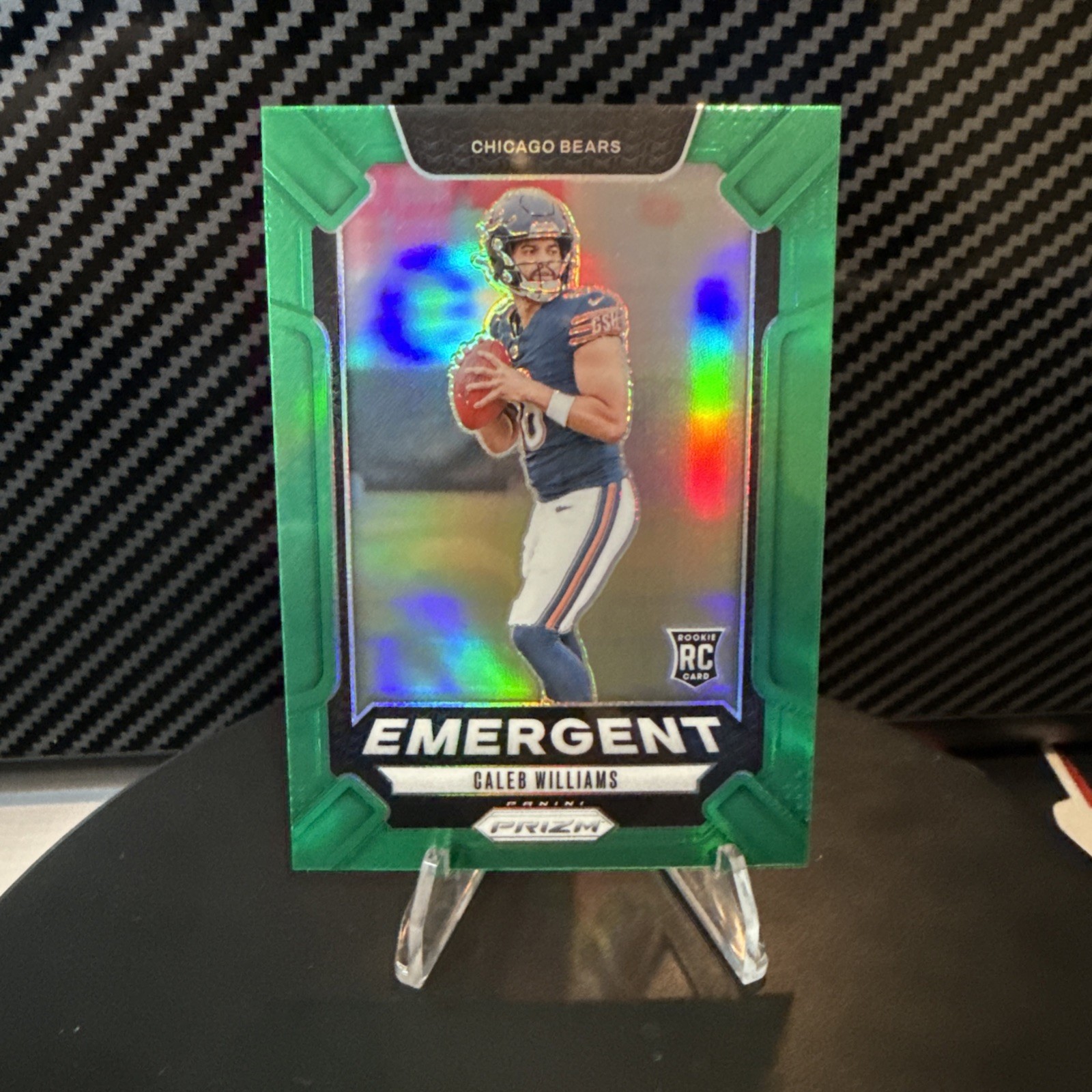 2024 Panini Prizm - Emergent Caleb Williams #1 Green Prizm (RC)