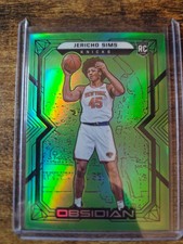 2011-12 Panini Obsidian Jericho Sims Electric Etch Green Rookie RC 17/25 #196