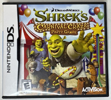 Shrek's Carnival Craze Party Games (Nintendo DS, 2006) CIB Complete - Tested