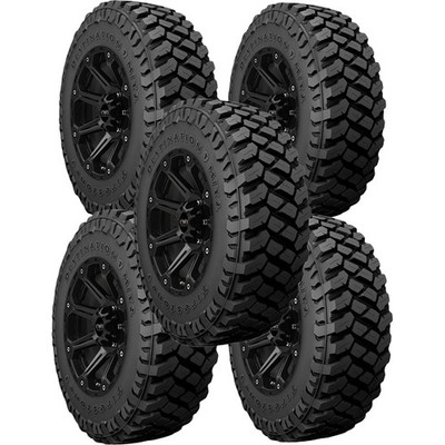 (QTY 5) 35x12.50R22LT Firestone Destination M/T2 117Q LRE Black Wall Tires