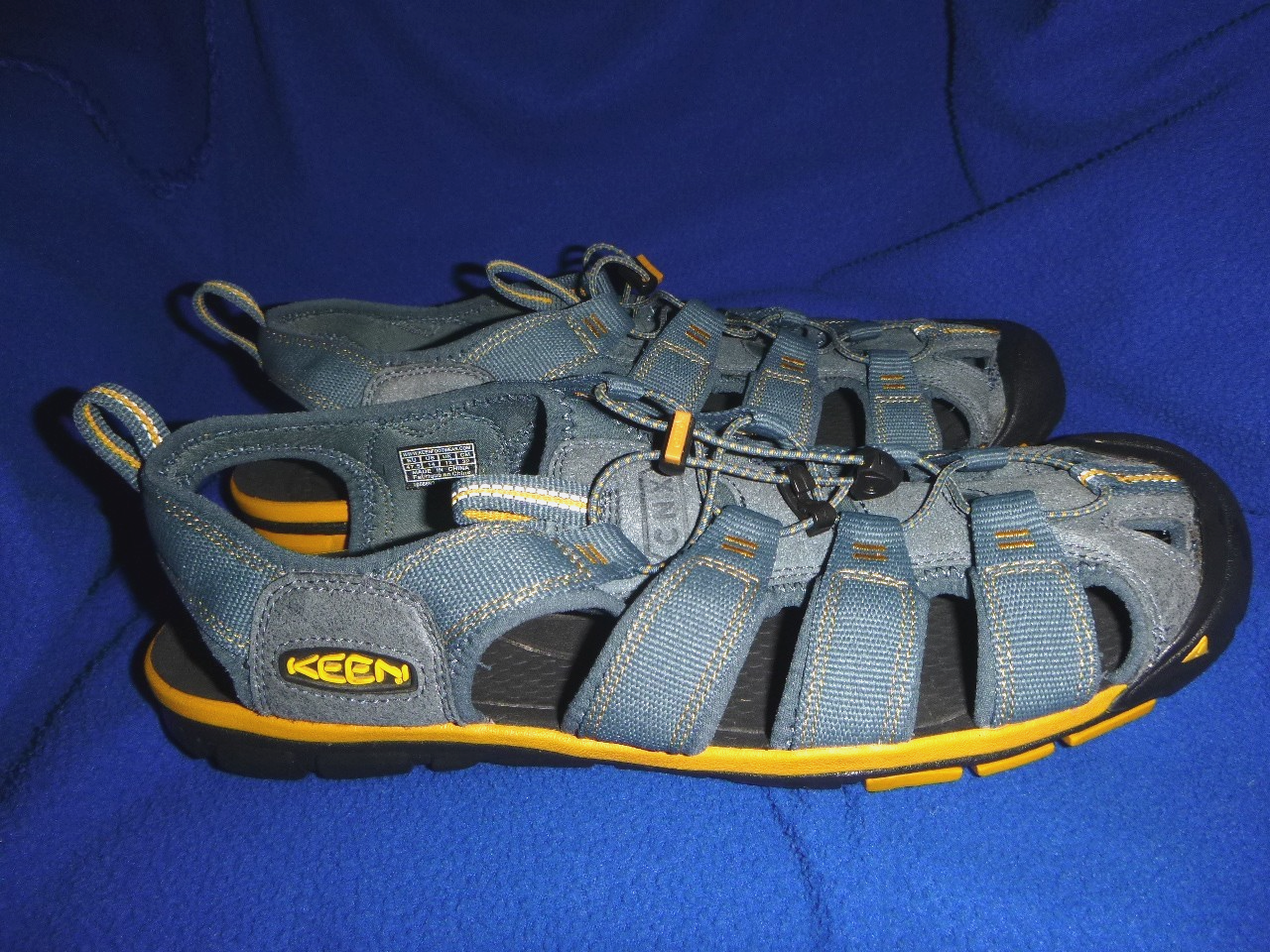 Scarpa Keen uomo Newport H2 taglia 12 atletica escursionismo sport sandalo blu acqua