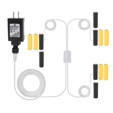 LR6 AA Battery Eliminator, AC to DC 3V 4.5V Power Supply Adapter,3 Connectors...