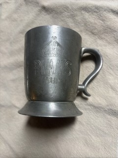 PIMM'S CUP PEWTER MUG OZELINES Gin alcohol metal vintage drinking Goblet