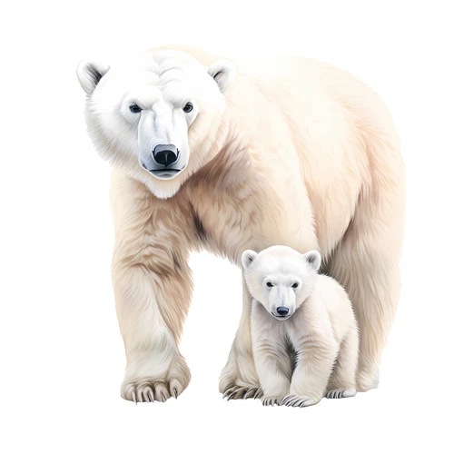 Polar Bear Self Adhesive Sticker