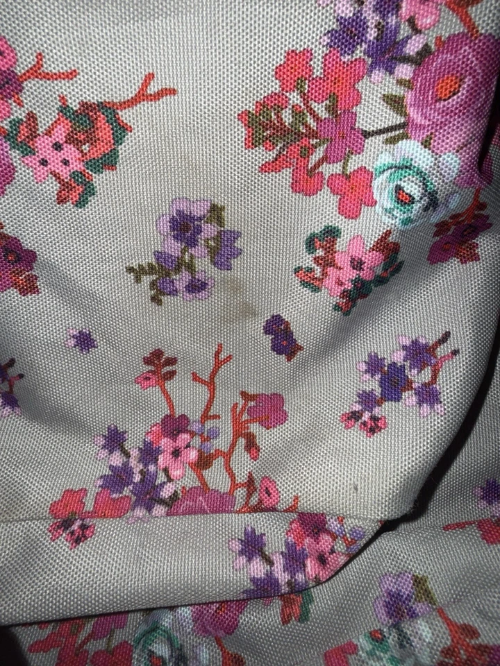 EUC Jansport Backpack Floral Purple Flowers Floral Pink School Book Bag - Image 3 of 4