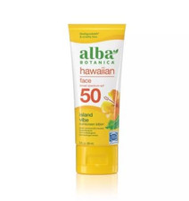 Alba Botanica Facial Sunscreen Lotion, SPF 50, Fragrance Free, 3 Oz 3.32 per gallon