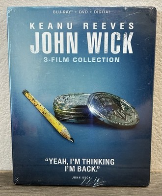 John Wick: 3 Film Collection 1-3 Blu-ray/DVD New Keanu Reeves *Digital Expired*