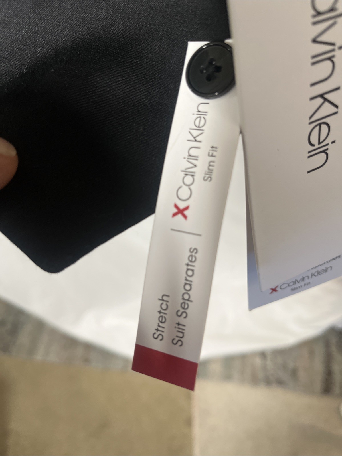 Calvin Klein Black Vest Size Medium New Suit Separate Women's thumbnail 4