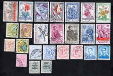 Belgium 1959-60 stamps Mi#1166-89+1174-1233 used CV=13$