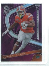 LA'MICAL PERINE 2020 CHRONICLES DRAFT PICKS SPECTRA PRIZM PURPLE RC #D 20/99