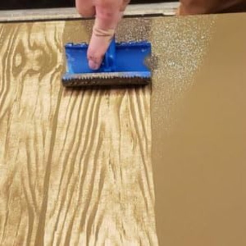 3-Piece Wood Grain Tool Kit – Textured Paint Roller, Soft Rubber for DIY Decor - Picture 5 of 9