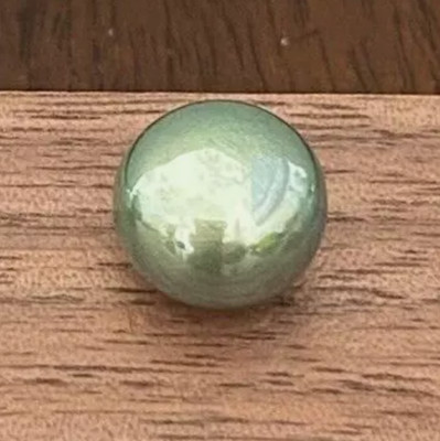 Minimalist Green Faux Pearl Stud Earrings - Save with Combined Postage!