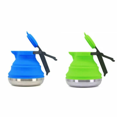 TOPOKO Portable Collapsible Camping Kettle For Hiking, Travel & Outdoors 42 OZ Capacity