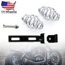 Complete 3.14" Seat Spring & Bracket Kit - For Harley Chopper Custom Builds