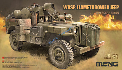 Meng Model  VS-012 1/35 VELOCIRAPTOR SERIES WASP FLAMETHROWER JEEP 2019 NEW