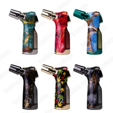 💗Tesla® Lighters Easy Grip Heavy Meta Single Flame Torch Lighter