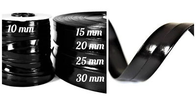 Vegan Lack Kunstleder Schrägband Band Chocker Gürtel Polster Borte DIY