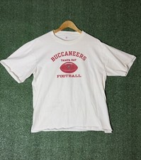 Vtg Y2K Tampa Bay Bucaneers T Shirt Sz L NFL Football White