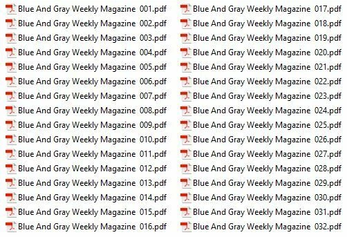 BLUE AND GRAY WEEKLY Magazine 32 Classic Issue Collection USB - Image 3 of 4