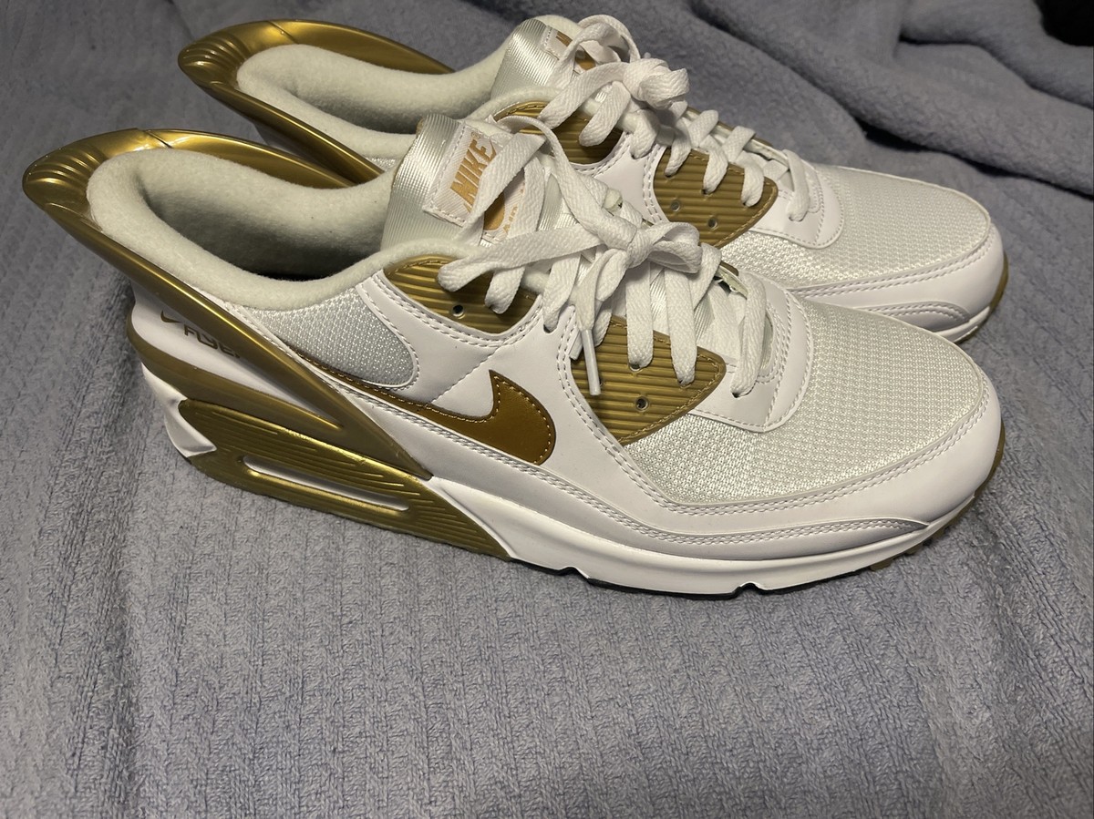 Size 14 Nike Air Max 90 FlyEase Metallic Gold for sale online