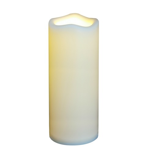 4''x10'' Outdoor Waterproof Battery Operated Candle with Timer Large