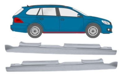 Für Volkswagen Golf 6 Variant Jetta 2008-2013  Schweller Reparaturblech / Paar