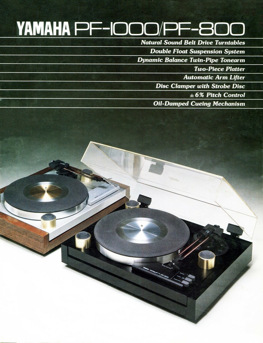 High resolution scans of rare brochure for Yamaha PF-1000