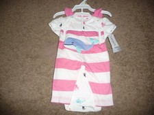 NEW NWT Carters girls size 3 months 3 piece whale set Beautiful