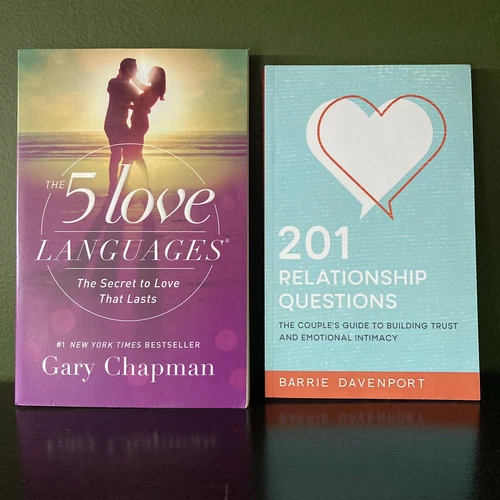 Lot Of 2 The 5 Love Languages & 201 Relationship Questions Self Help Books