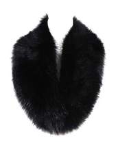 Soul Young Faux Fur Collar Women's Neck Warmer Scarf WrapBlackOne Size