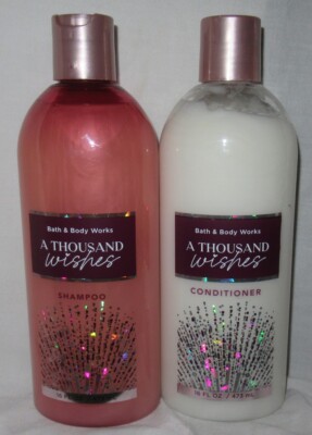 Bath & Body Works A THOUSAND WISHES Shampoo & Conditioner Set Lot