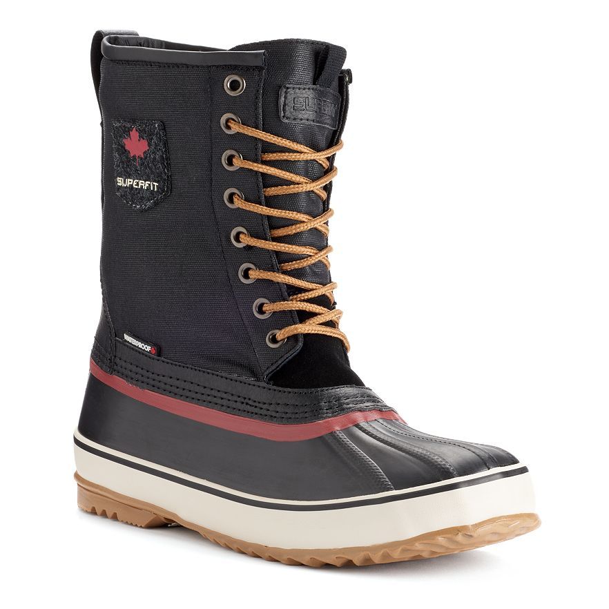 New Superfit Jonas Men's Waterproof Winter Boots Black Size 11