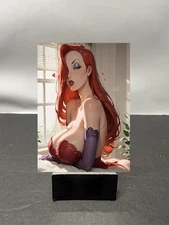 Jessica Rabbit Waifu Anime Custom Art Trading Card NSFW AVAILABLE W5869
