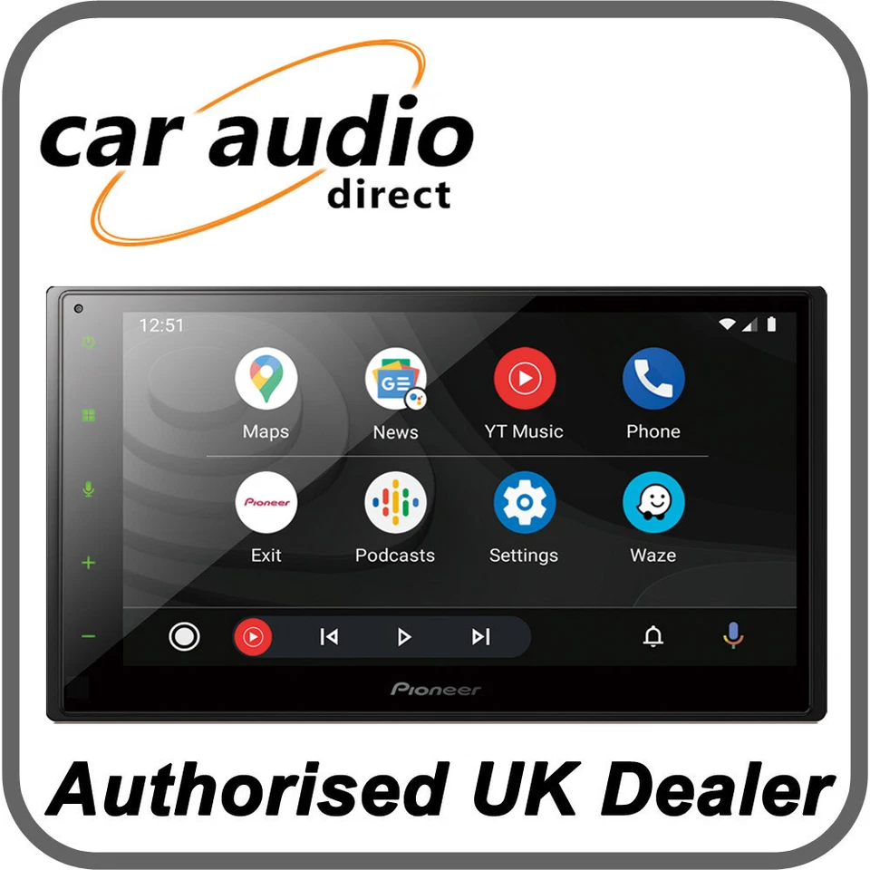 Pioneer SPH-DA160DAB 6.8" Capacitive Touch Screen Bluetooth Apple CarPlay DAB  - Image 2 of 3