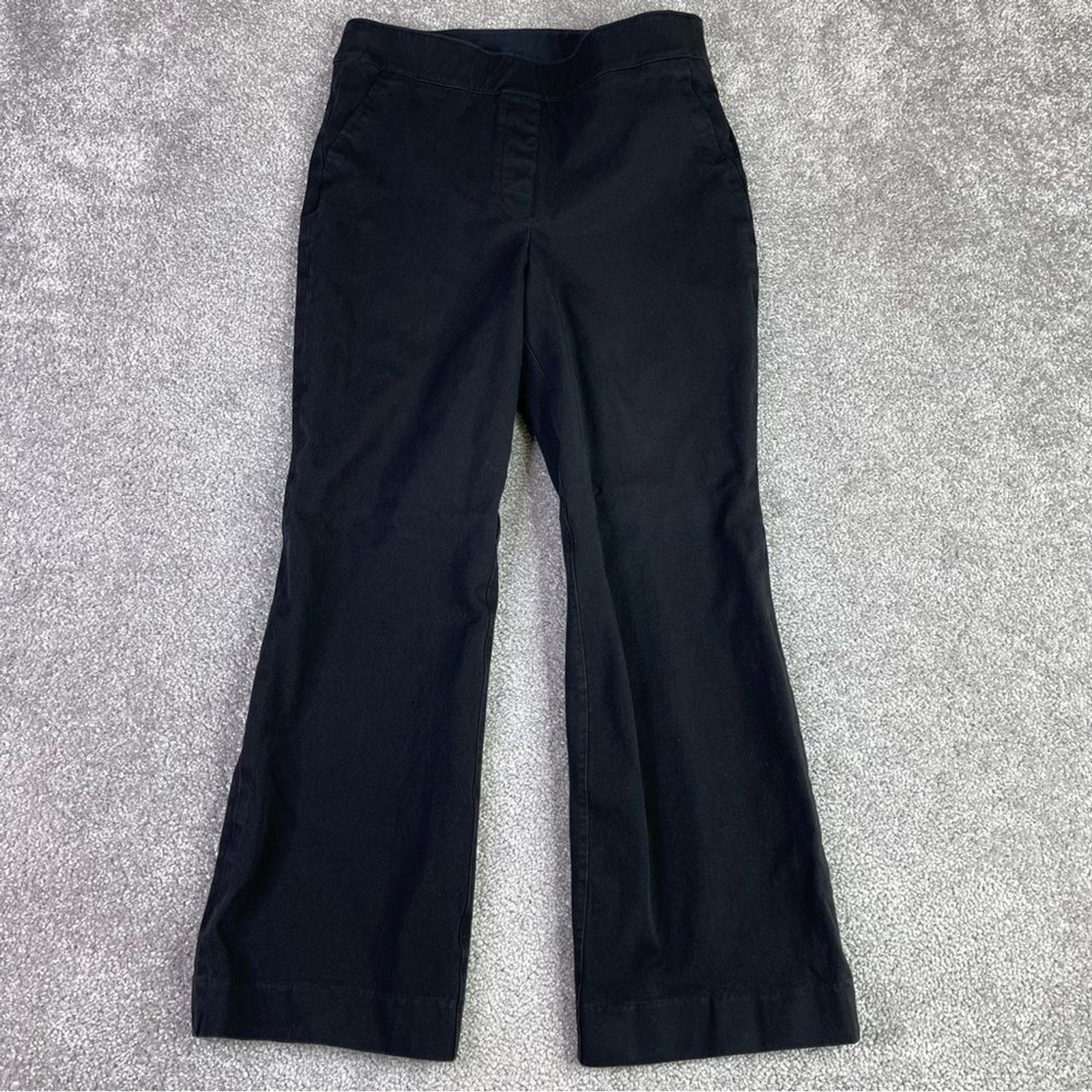 Spanx On The Go Kick Flare Pant Women’s Medium Black Pull On Stretch Slimming