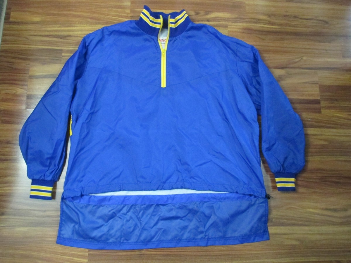 Vintage Blue Yellow Birdie by Richard Leslie Golf Rain Jacket Men's  2XL