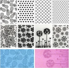 8 Pieces Embossing Folders DIY Craft Template Stencil Heart Embossing Machine Te