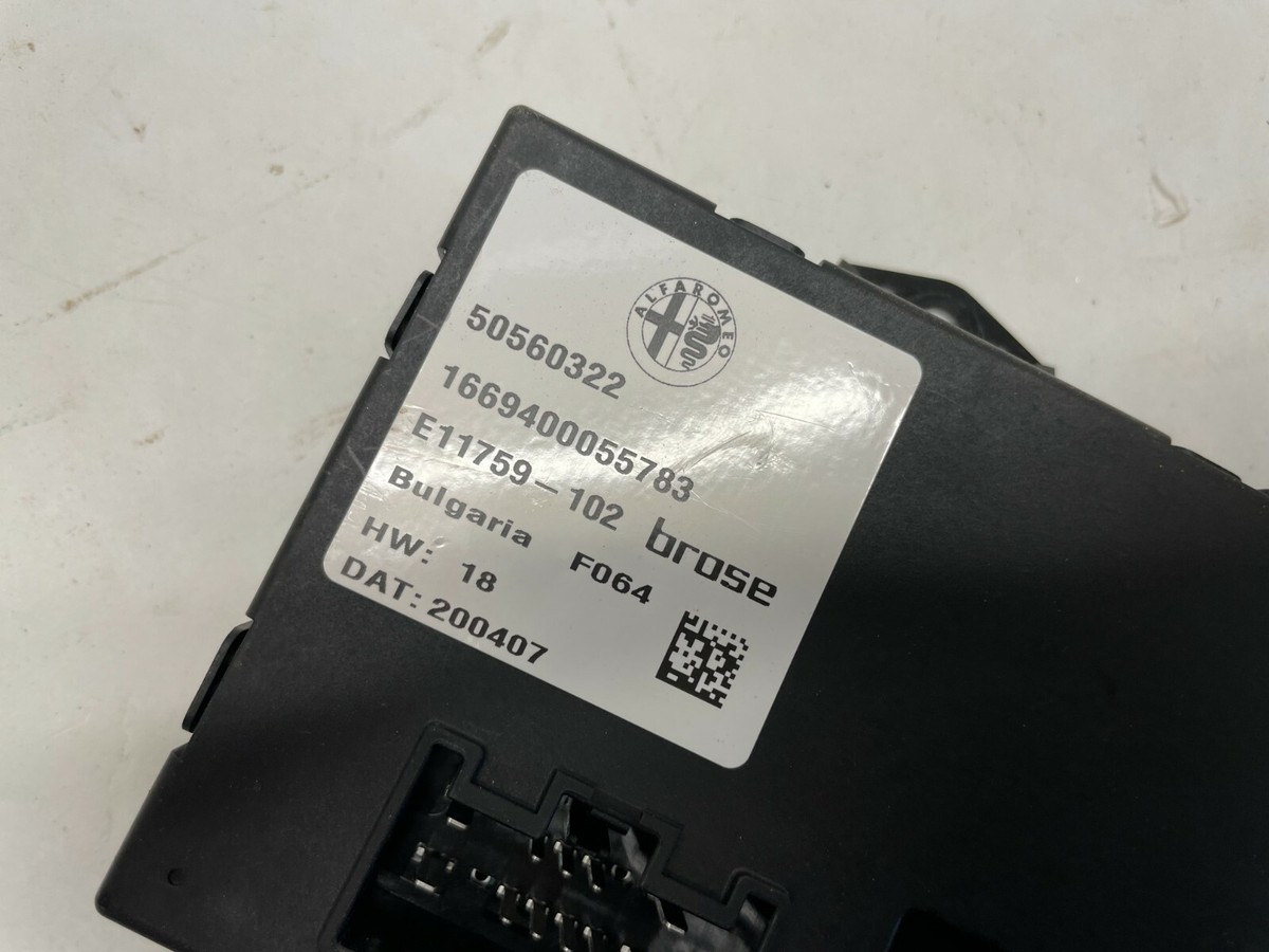 2017-2020 ALFA ROMEO STELVIO ELECTRONIC CONTROL MODULE 50560322  