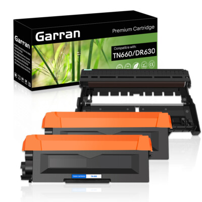 2PK TN660 Toner & 1PK DR630 Drum Set for Brother HL-L2340DW L2365DW MFC-L2680W