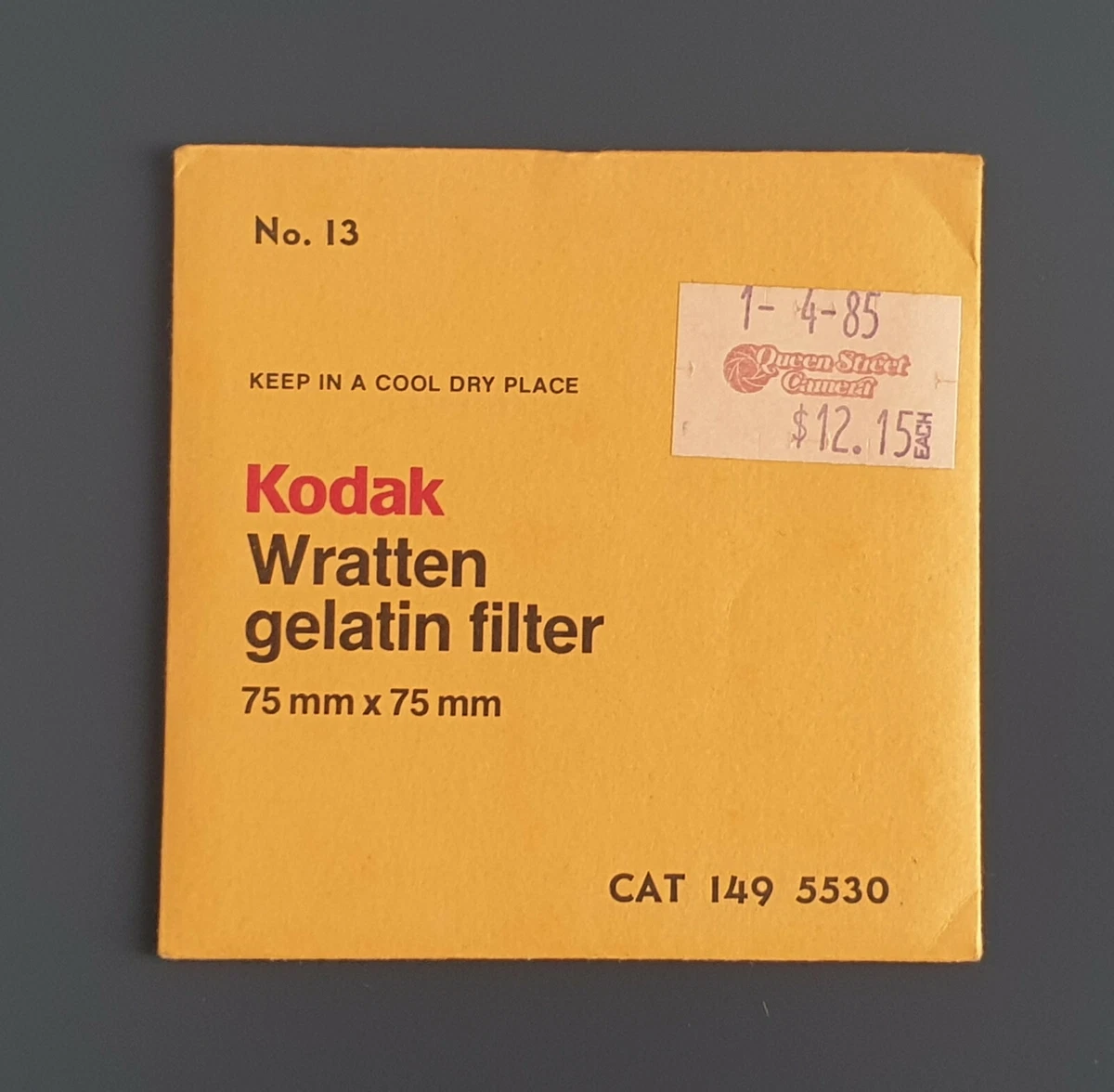 Filtro Compensatore Colore Kodak CC50R 100x100mm - Nuovo Sigillato #149