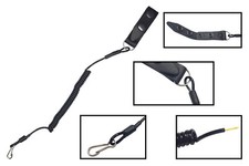 L1 Pistolen Sicherheitsband  Messer Polyaramid / Leder Schwarz von VlaMiTex NEU