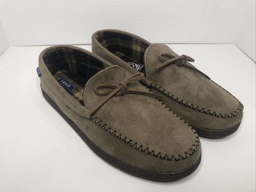 izod microsuede slippers