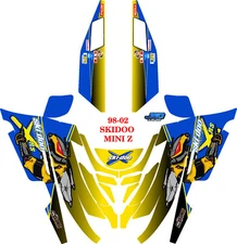 SKI DOO WRAP KIT MINI Z 1998 THROUGH 2003 08 REPRO  WITH TUNNELS AND WINDSHIELD