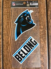 Carolina Panthers Double Up Die Cut 2-Piece Sticker Sheet