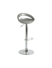 POLTRONA SGABELLO DESIGN MODERNO ABS SEDIE UFFICIO SILVER ACCIAIO BAR CASA - ITA