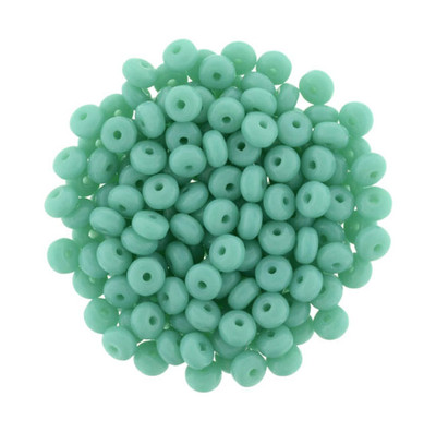 100 Tiny Czech Glass Rondelle Spacer Beads 3MM Opaque And Assorted Colors 